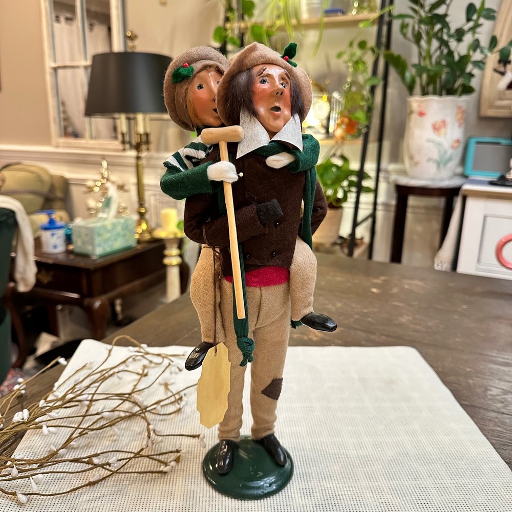 Byers Choice Ltd‎ First Edition RARE Bob Cratchit and Tiny Tim Vintage Figures